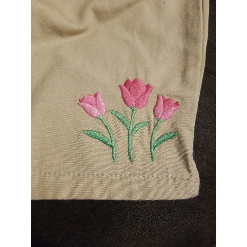 Gymboree bright tulip khaki shorts‎ 5 nwt